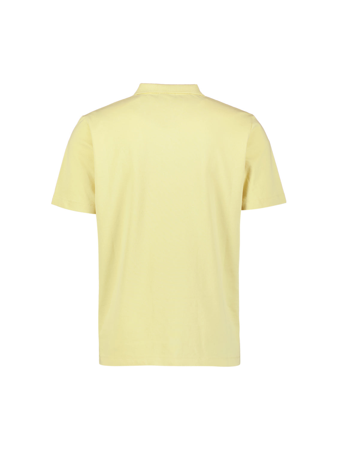 Basic polo shirt with V-neck | Yellow