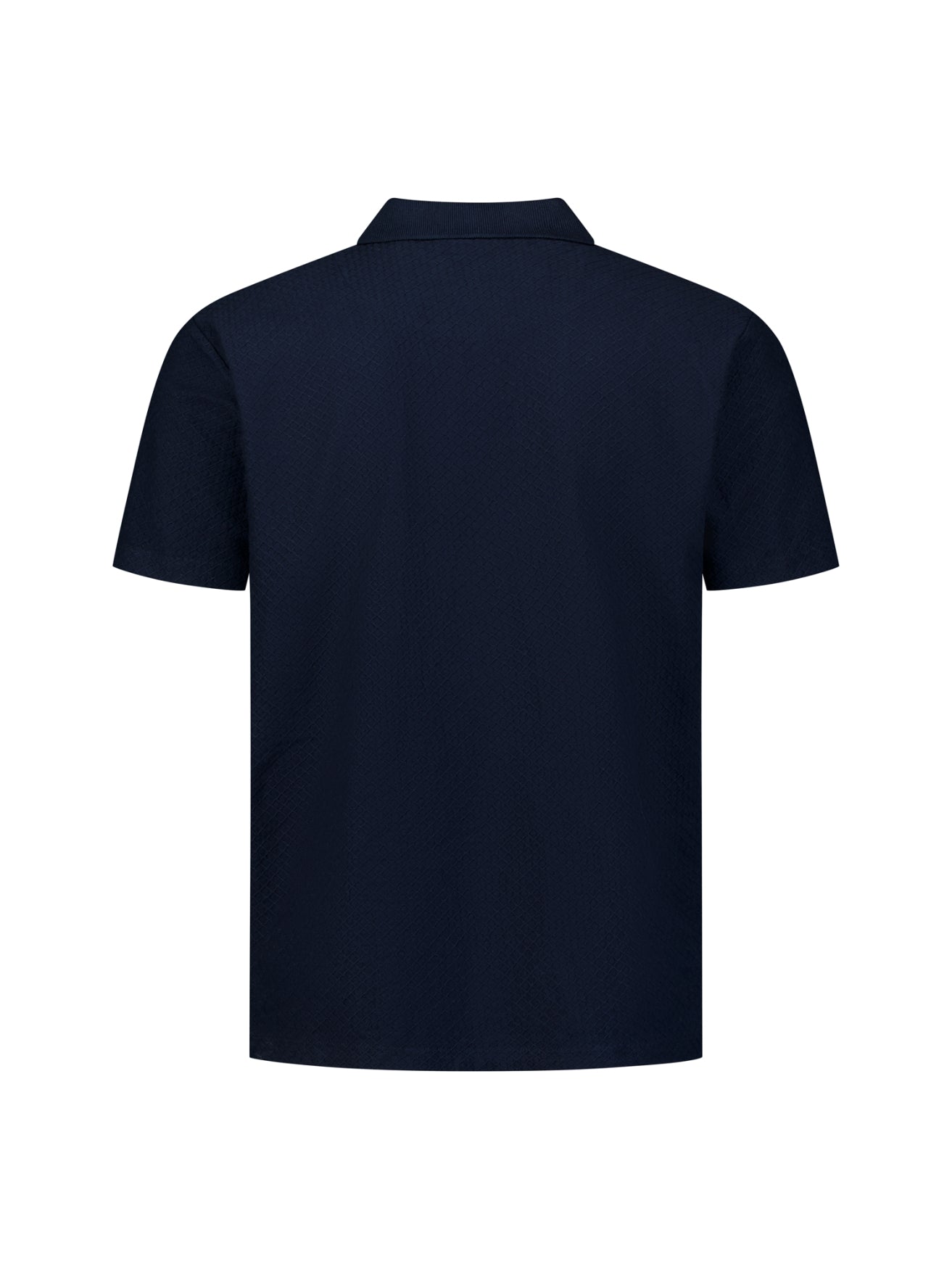 Jacquard-Poloshirt mit Reißverschluss | Night