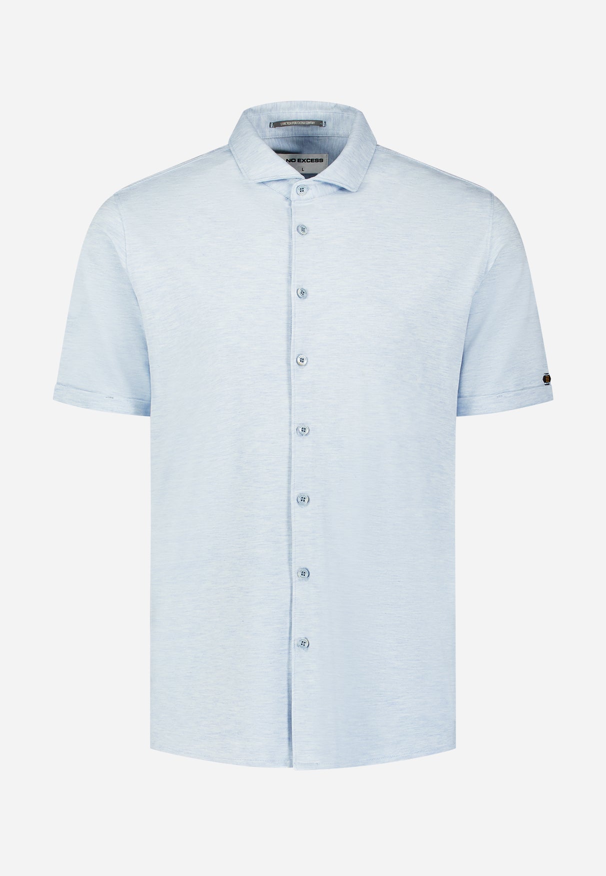 Polo shirt with buttons | Blue