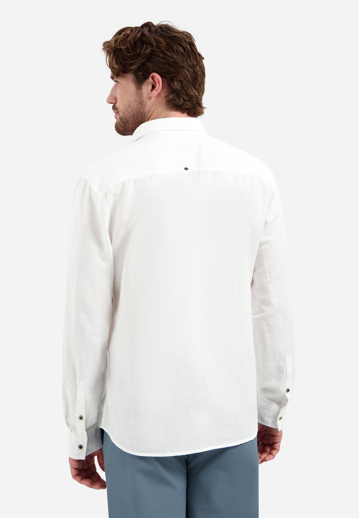 Hemd aus Leinenmischung | White