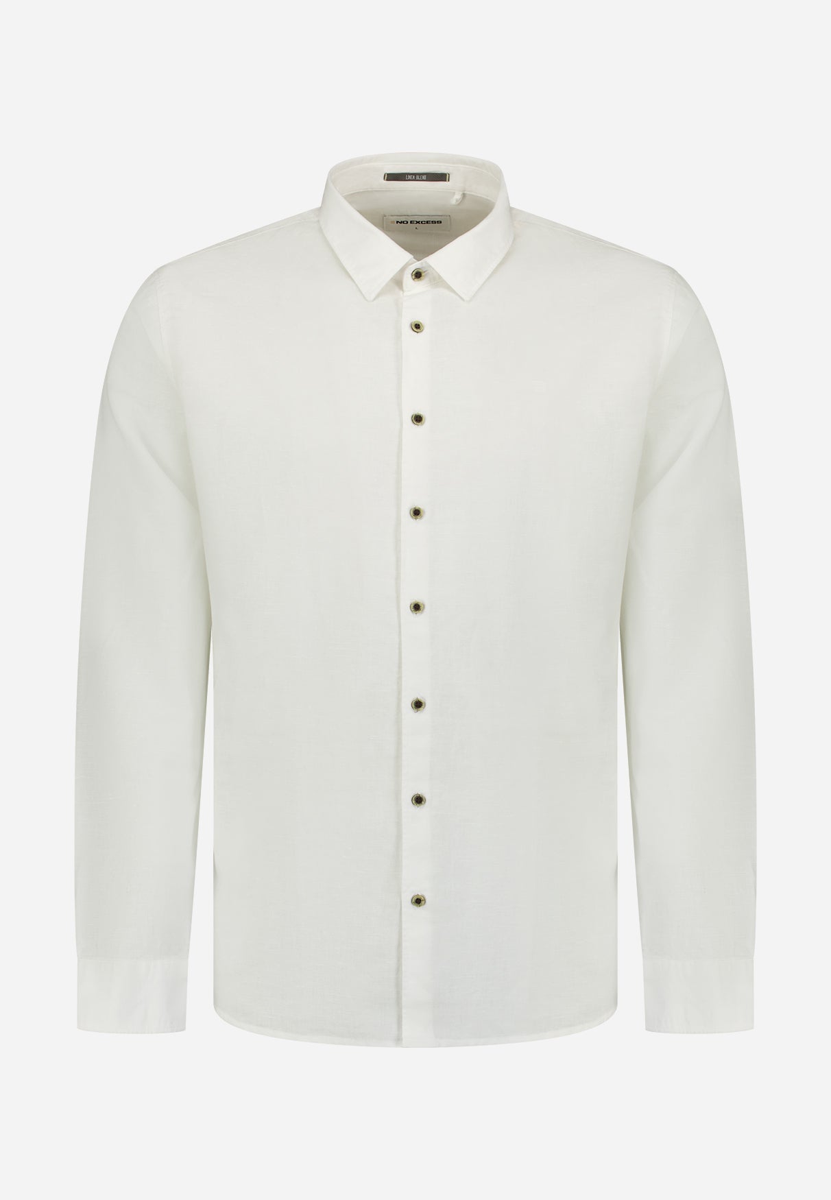 Hemd aus Leinenmischung | White
