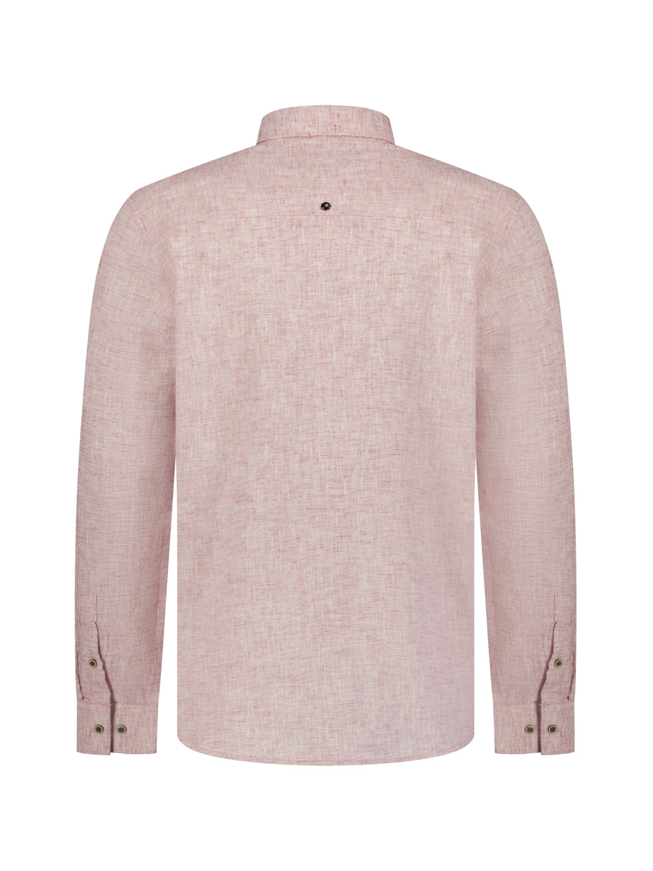 Zweifarbiges Hemd aus Leinenmischung | Mauve