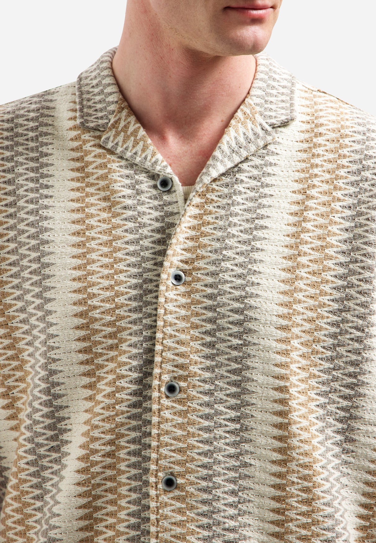 Jacquard-Shirt mit kurzen Ärmeln | Kit