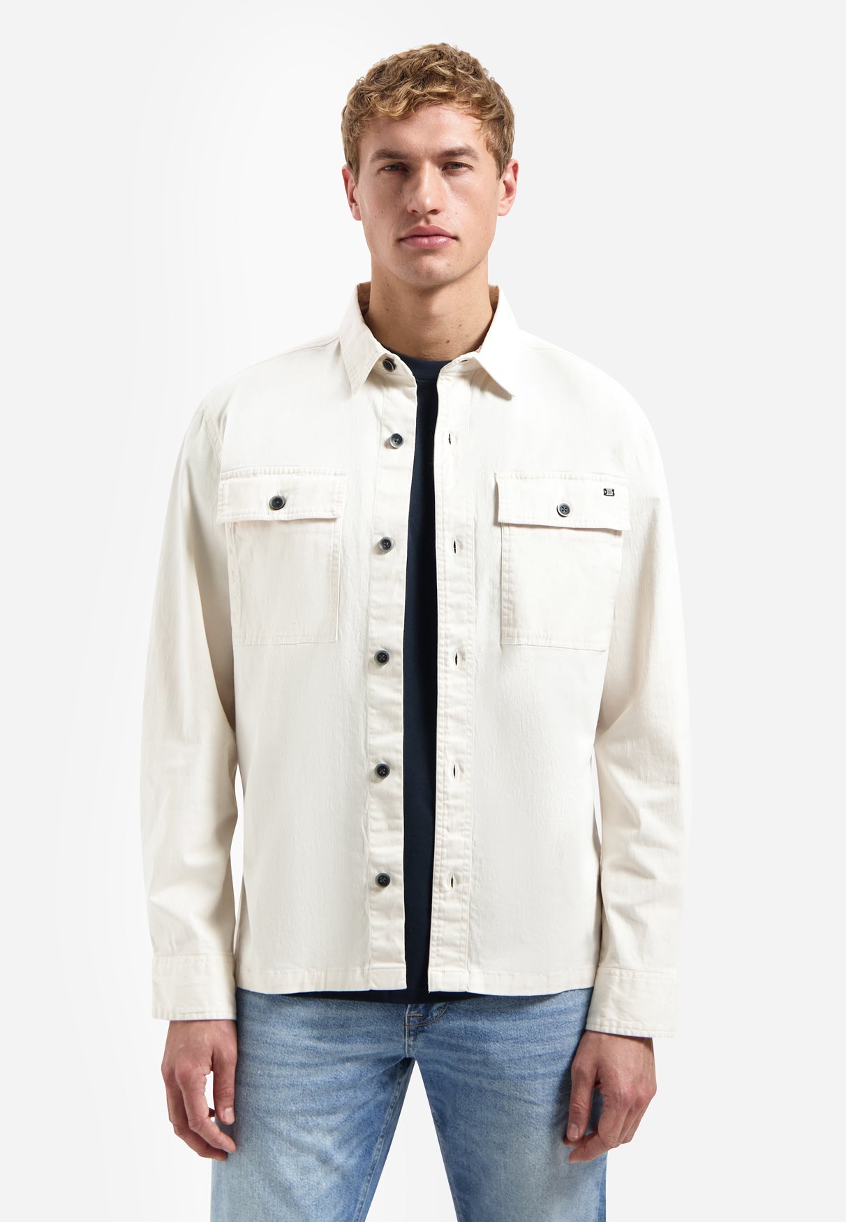 Twill-Stretch-Overshirt. | Kit