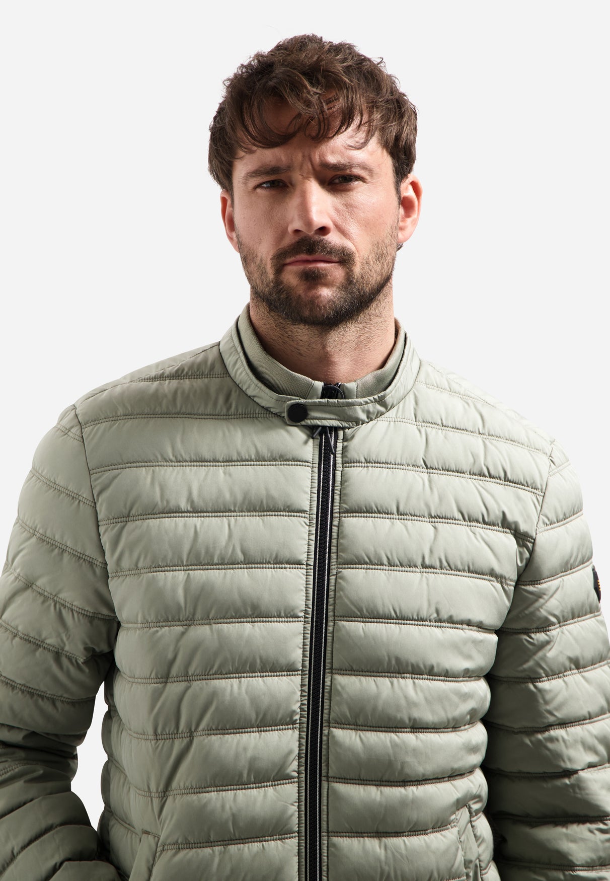 Short quilted jacket | Light Army