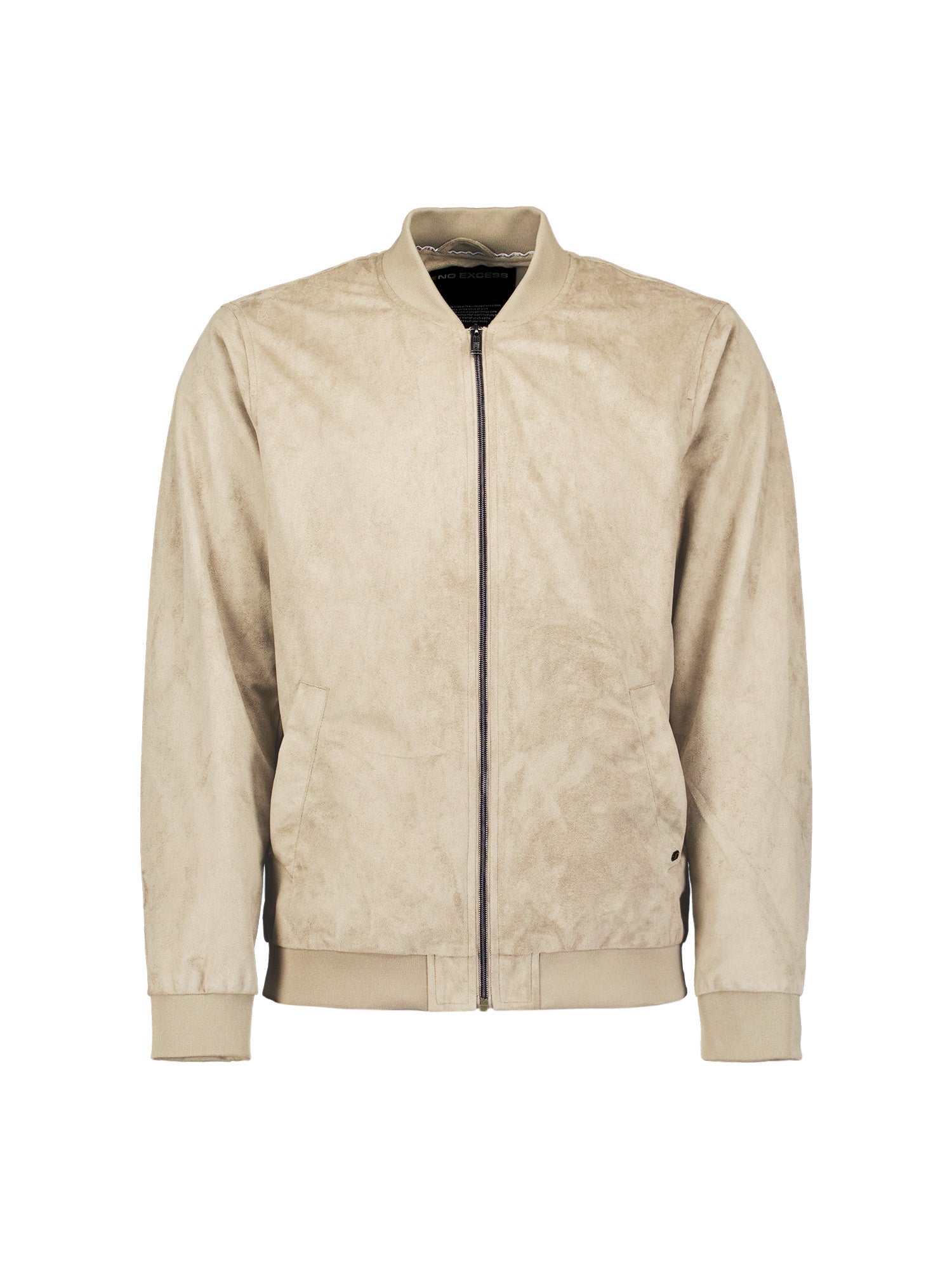 Suede-look bomber jacket | Light Moss