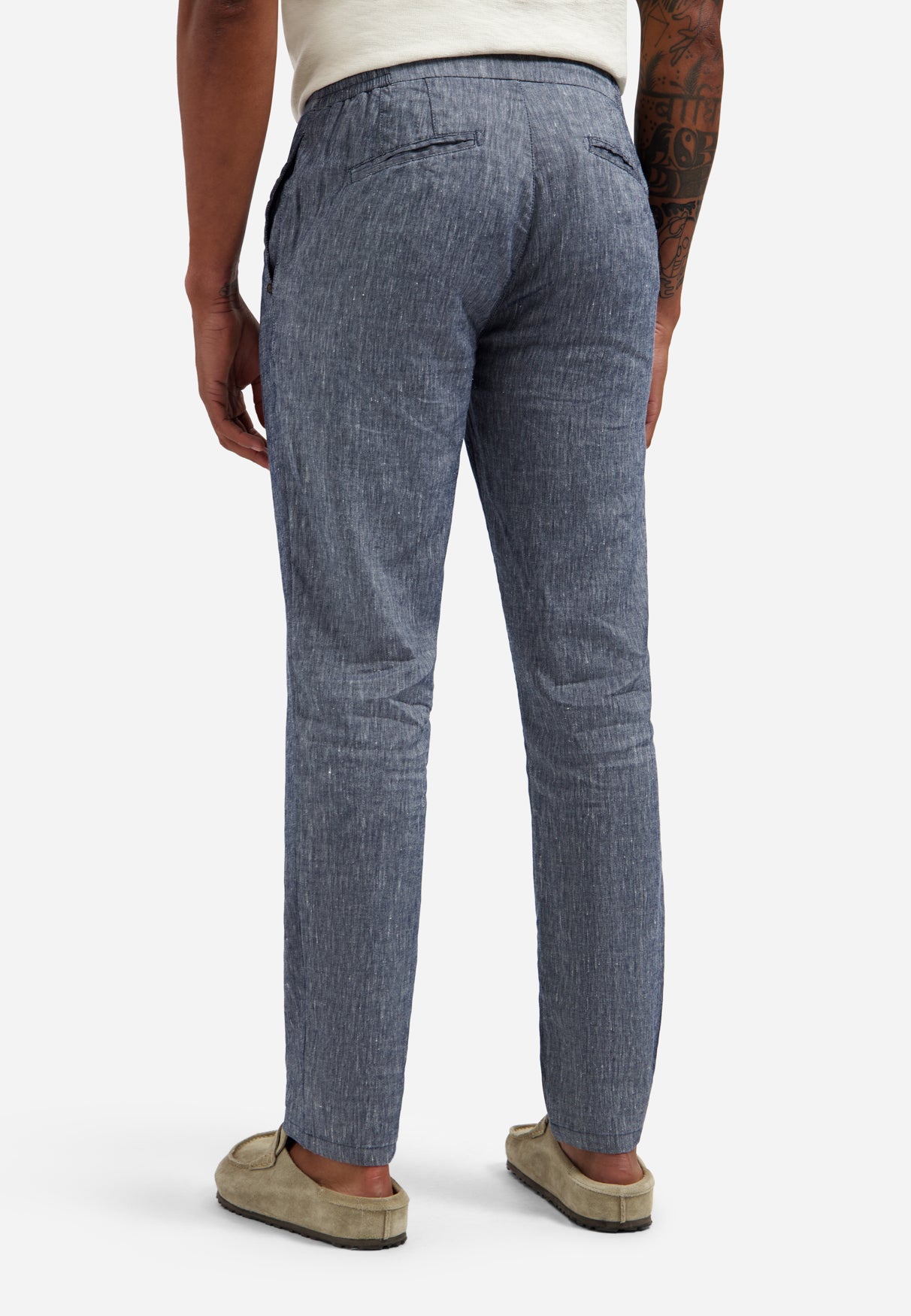 Linen-blend trousers | Night