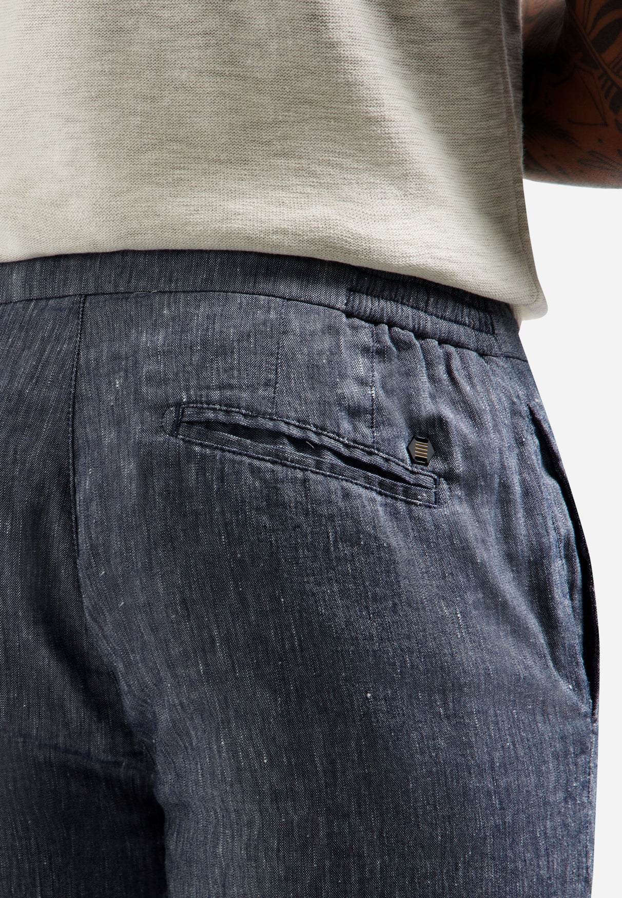 Linen-blend trousers | Night