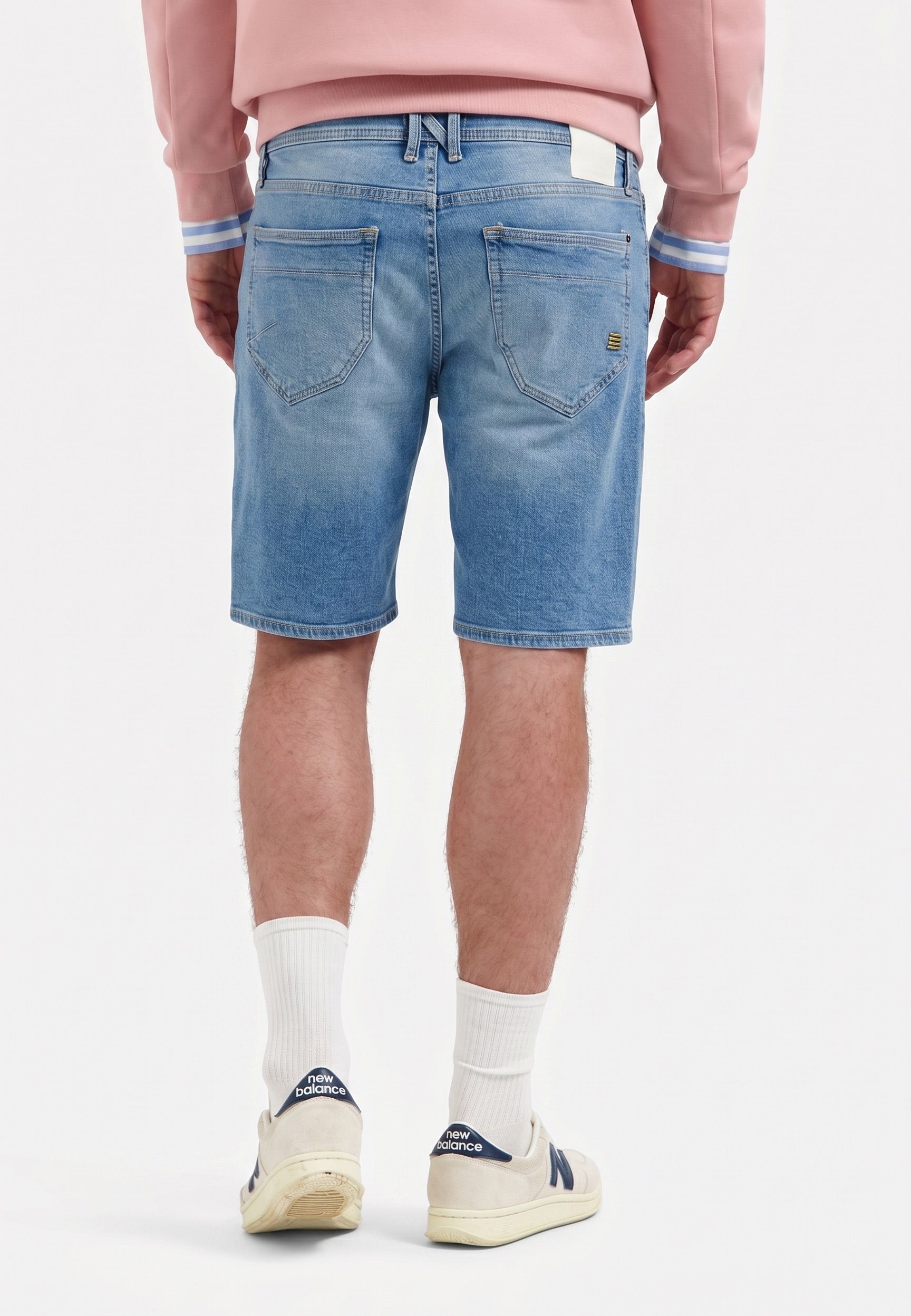 Relaxed denim shorts | Bleach Denim
