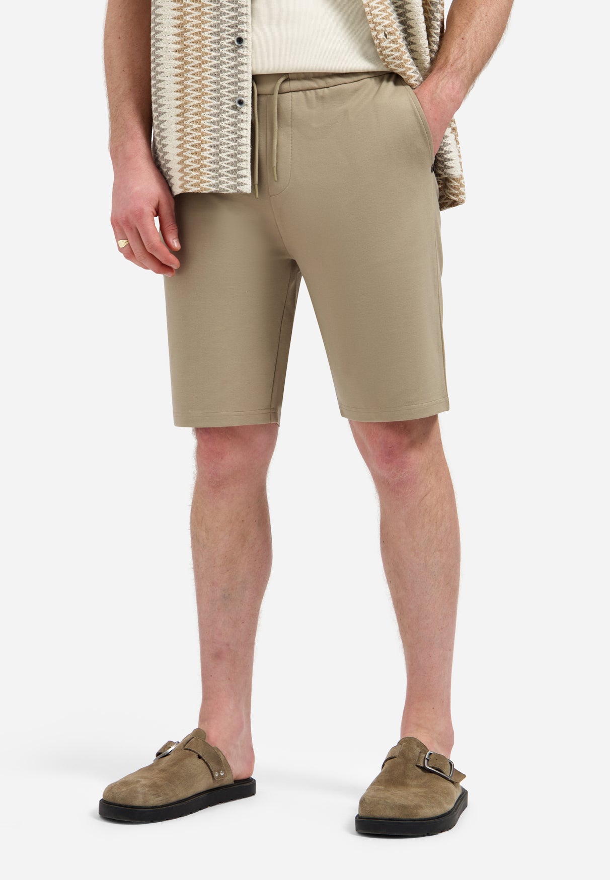 Jersey shorts | Taupe