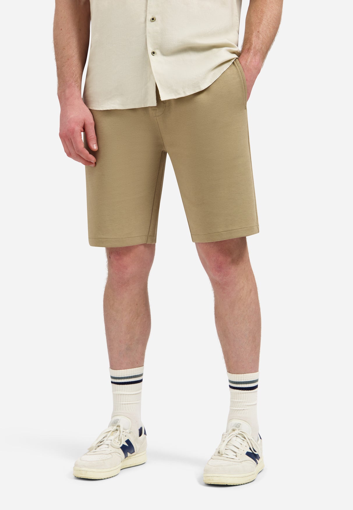 Interlock-Jersey-Shorts | Taupe