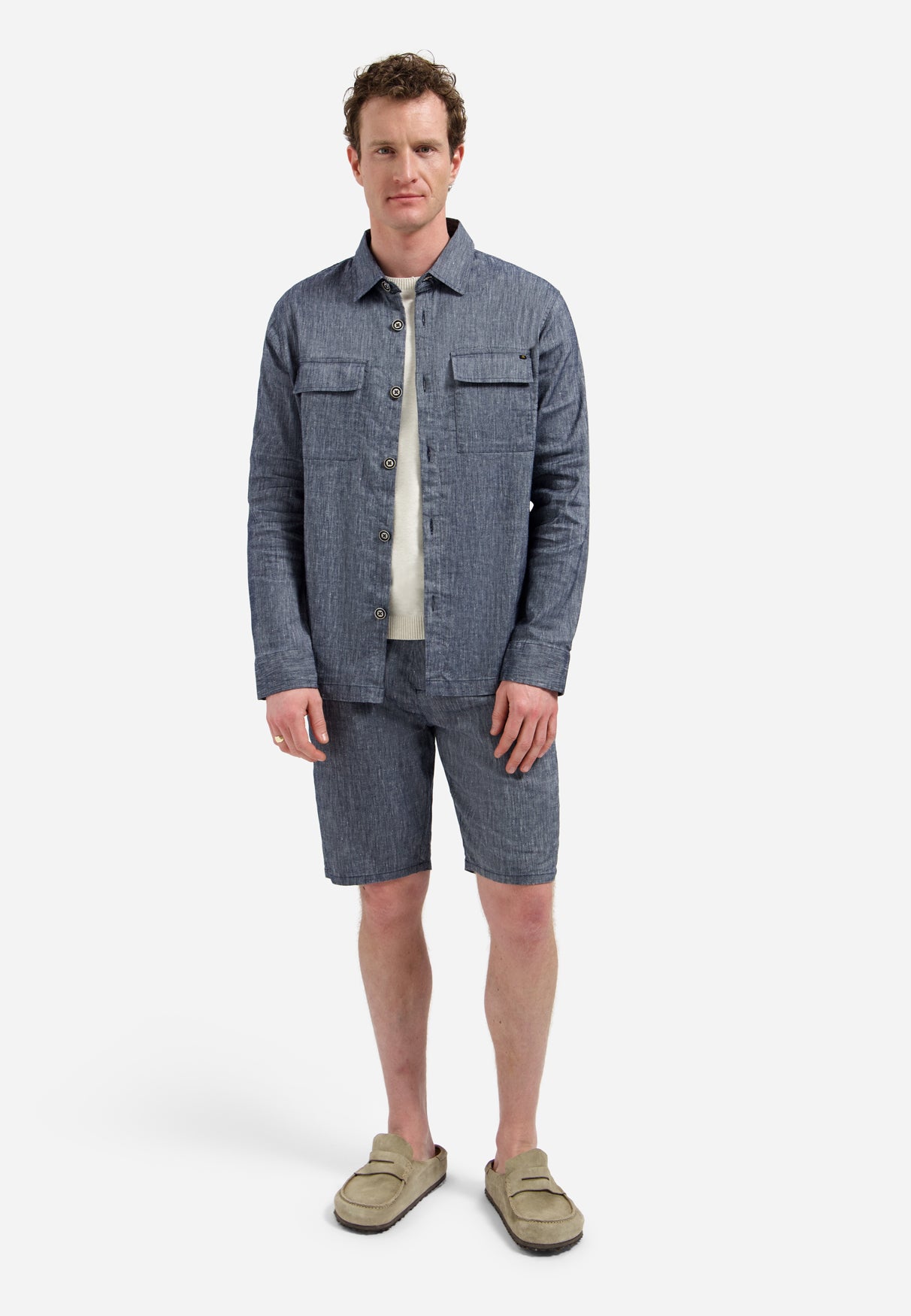 Chinoshorts aus Leinen | Night