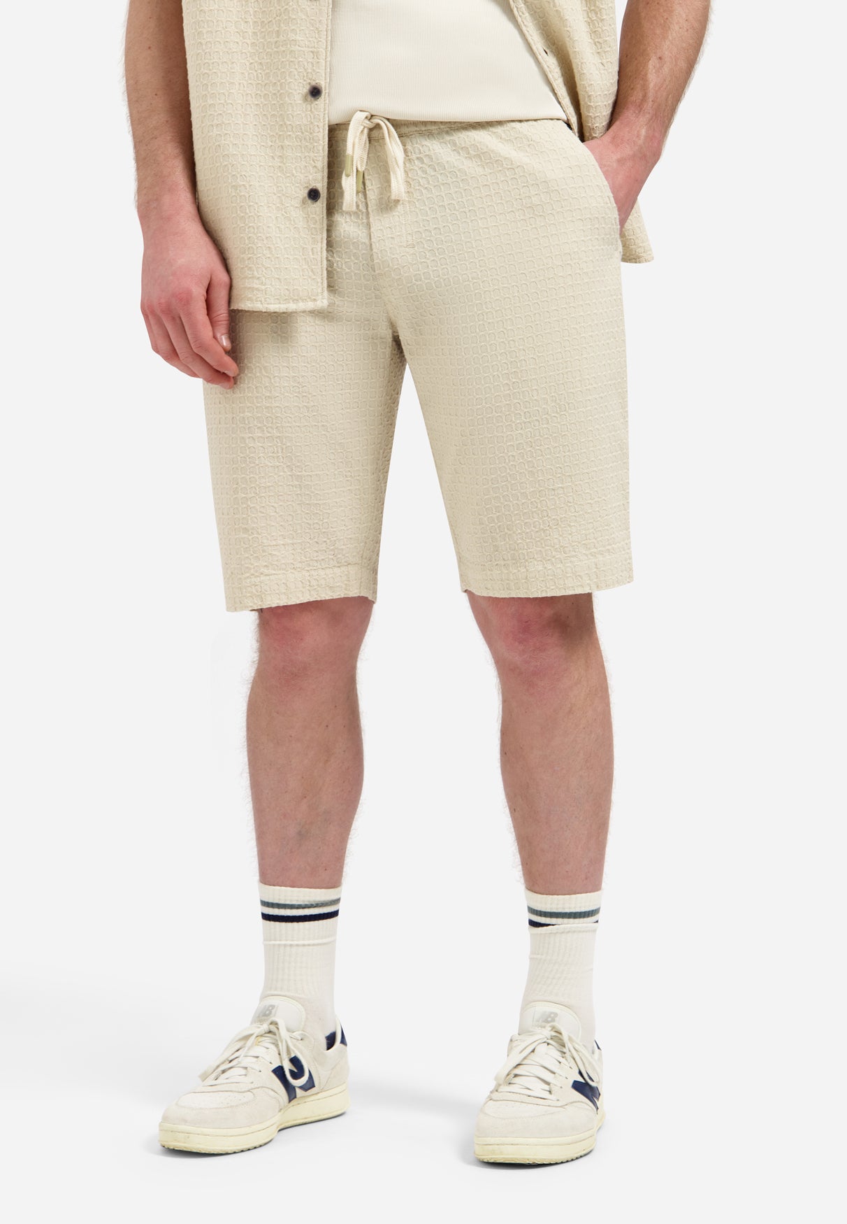 Jacquard-Chinoshorts | Desert