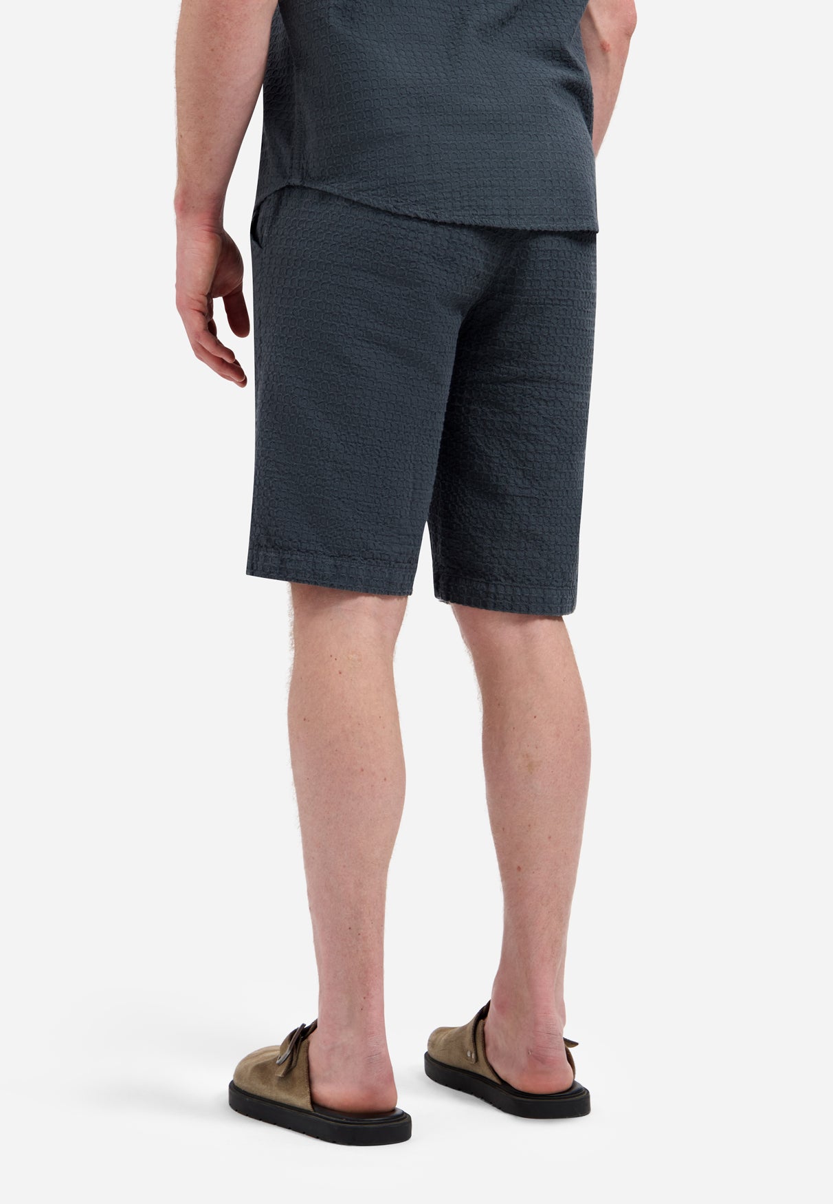 Jacquard-Chinoshorts | Dark Steel
