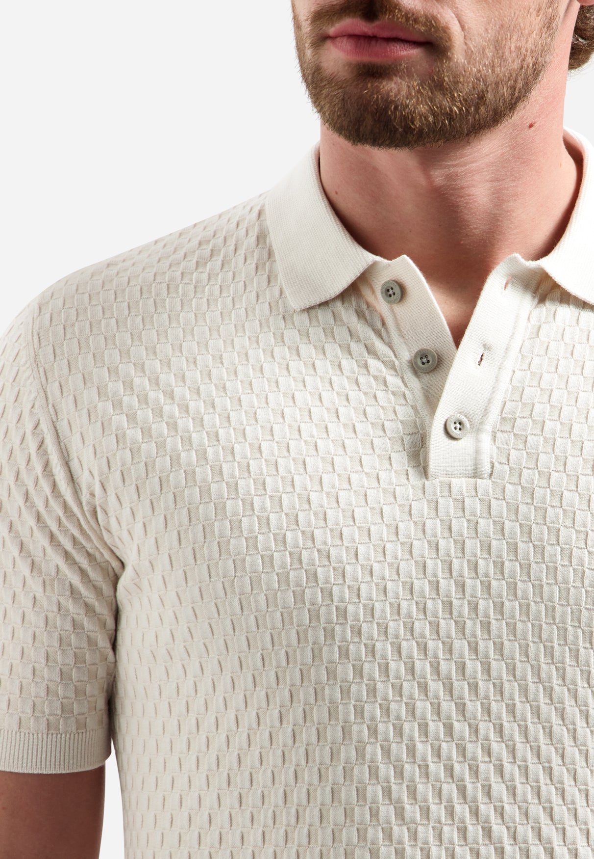 Gestreiftes T-Shirt mit Rundhalsausschnitt und kurzen Ärmeln | White