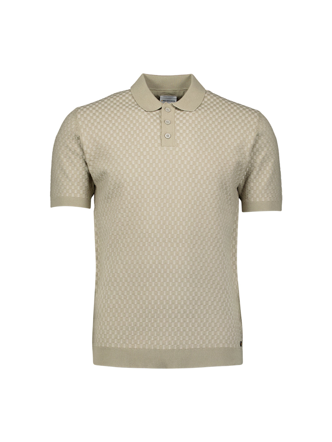 Kurzarm-Polo mit Knöpfen | Taupe