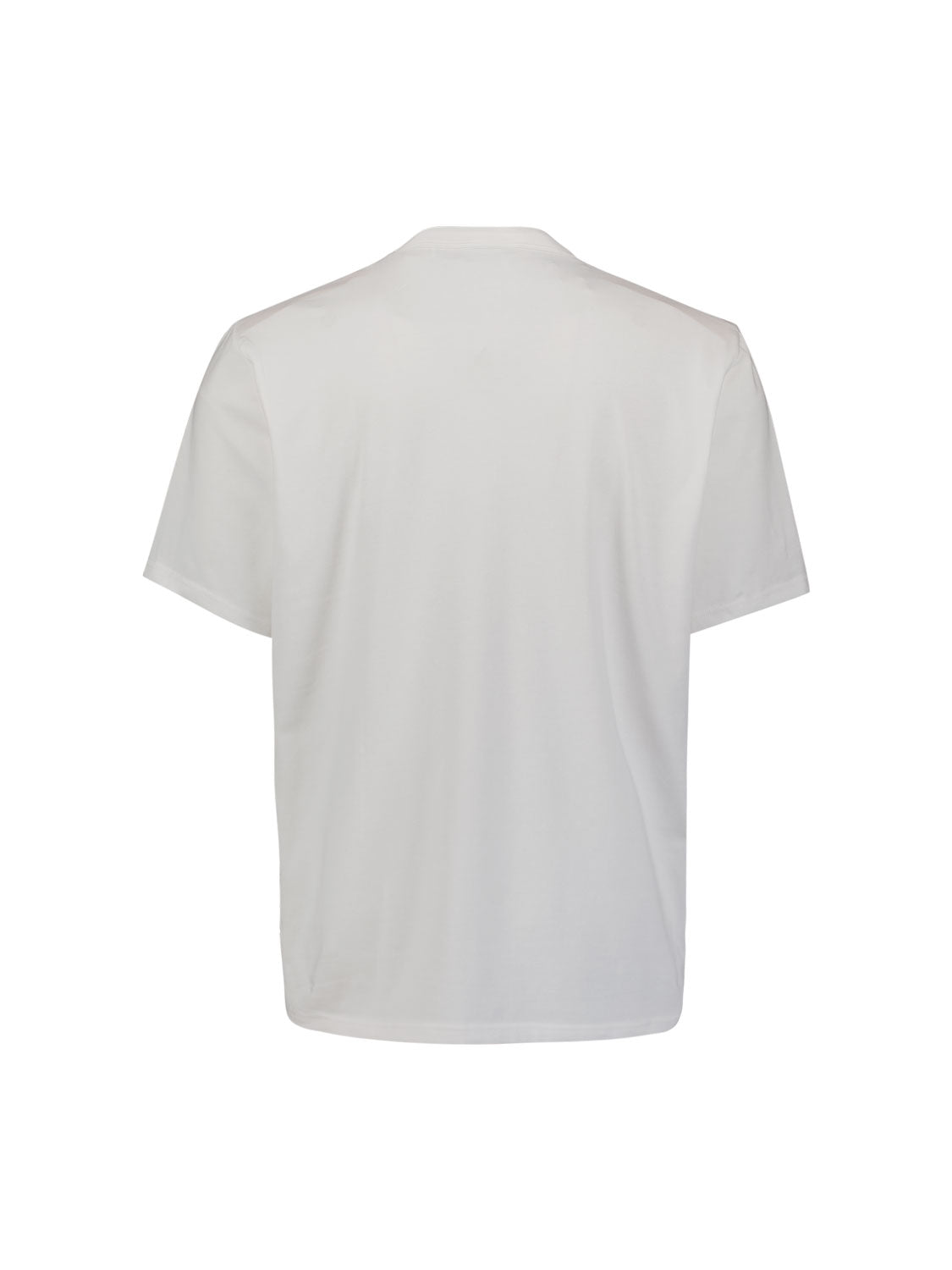Short-sleeve crewneck T-shirt with print | White