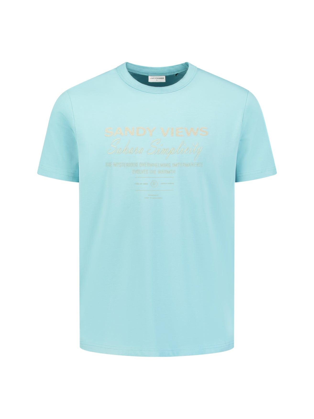 Gestreiftes T-Shirt mit Rundhalsausschnitt und kurzen Ärmeln | White