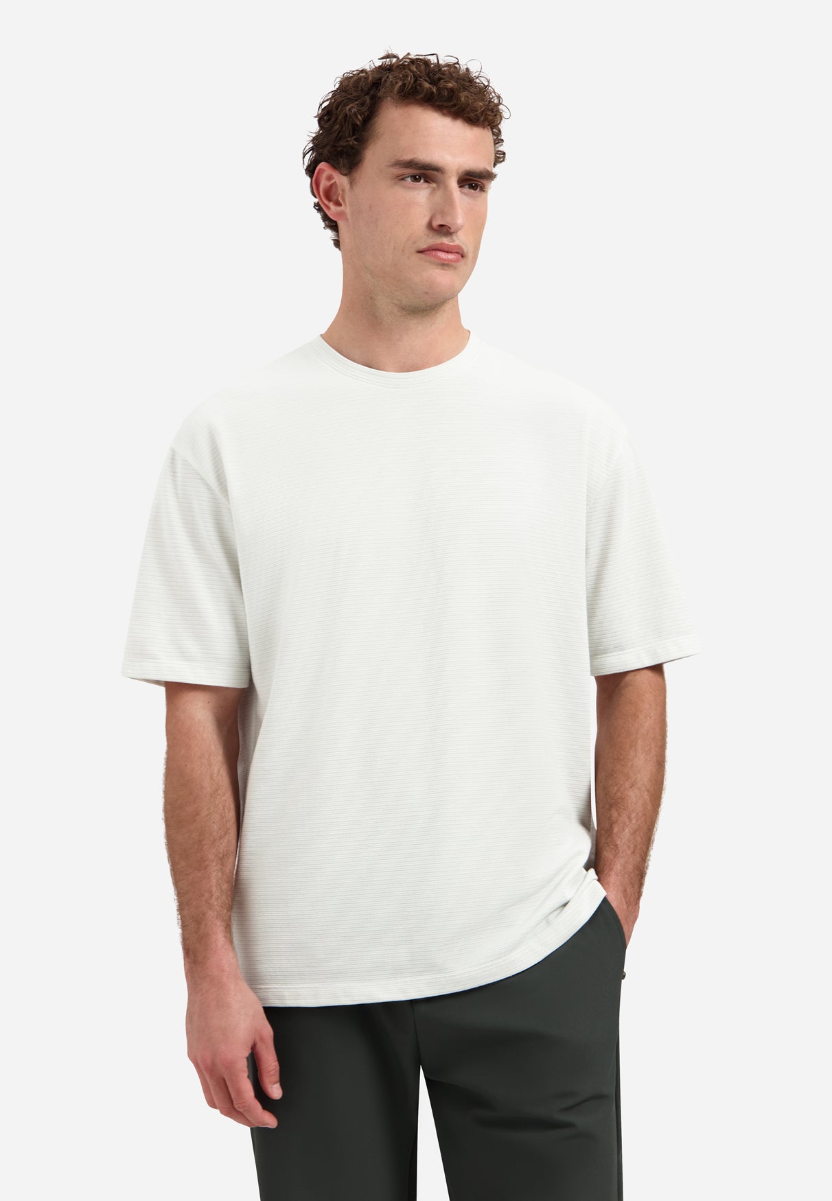 T-Shirt mit kurzen Ärmeln und Struktur | Kit