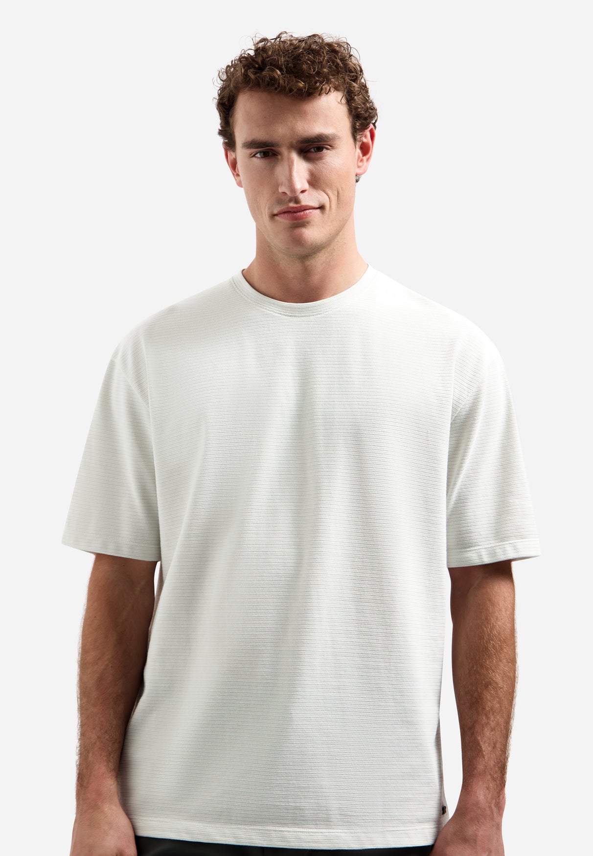 Kurzärmeliges strukturiertes T-Shirt | Kit