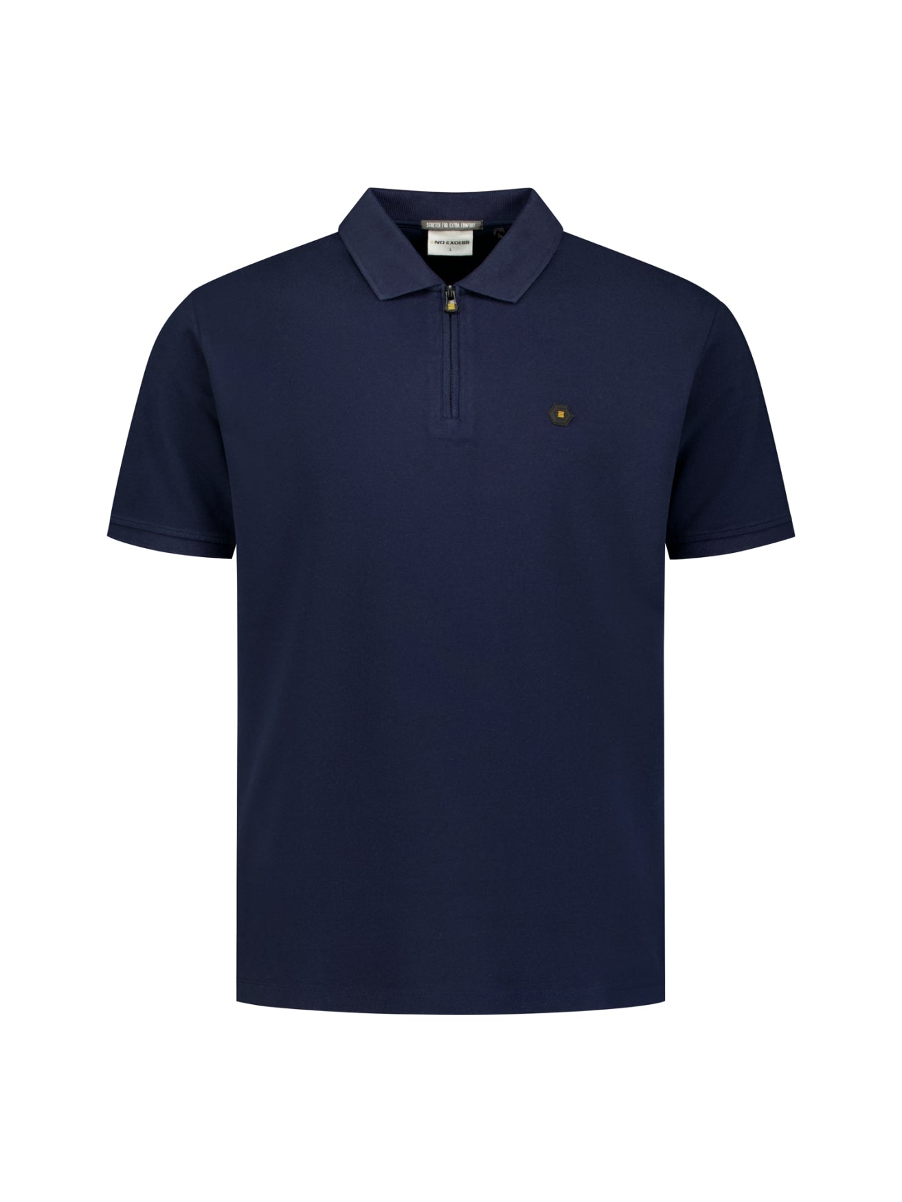 Polohemd mit halbem Reißverschluss und kurzen Ärmeln | Night