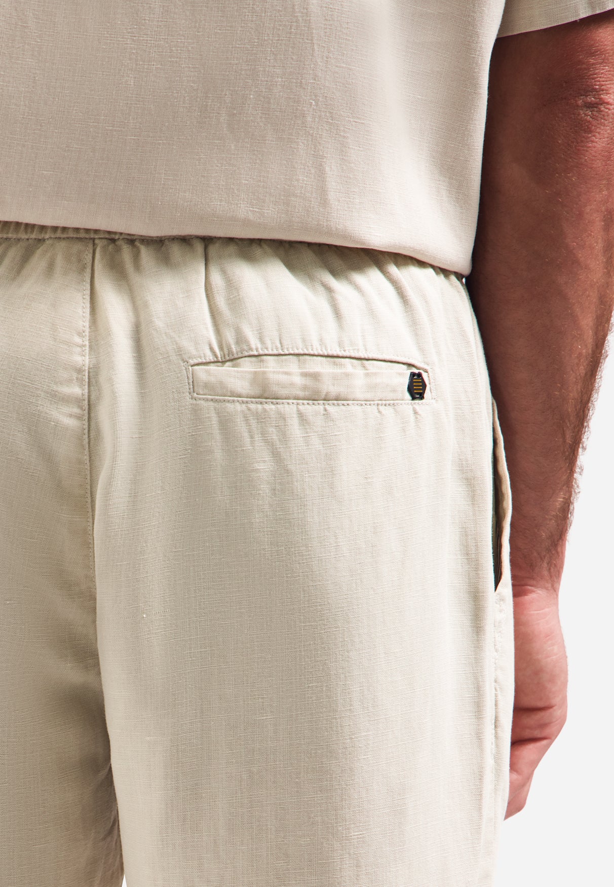 Chino-Shorts mit Kordelzug | Stone