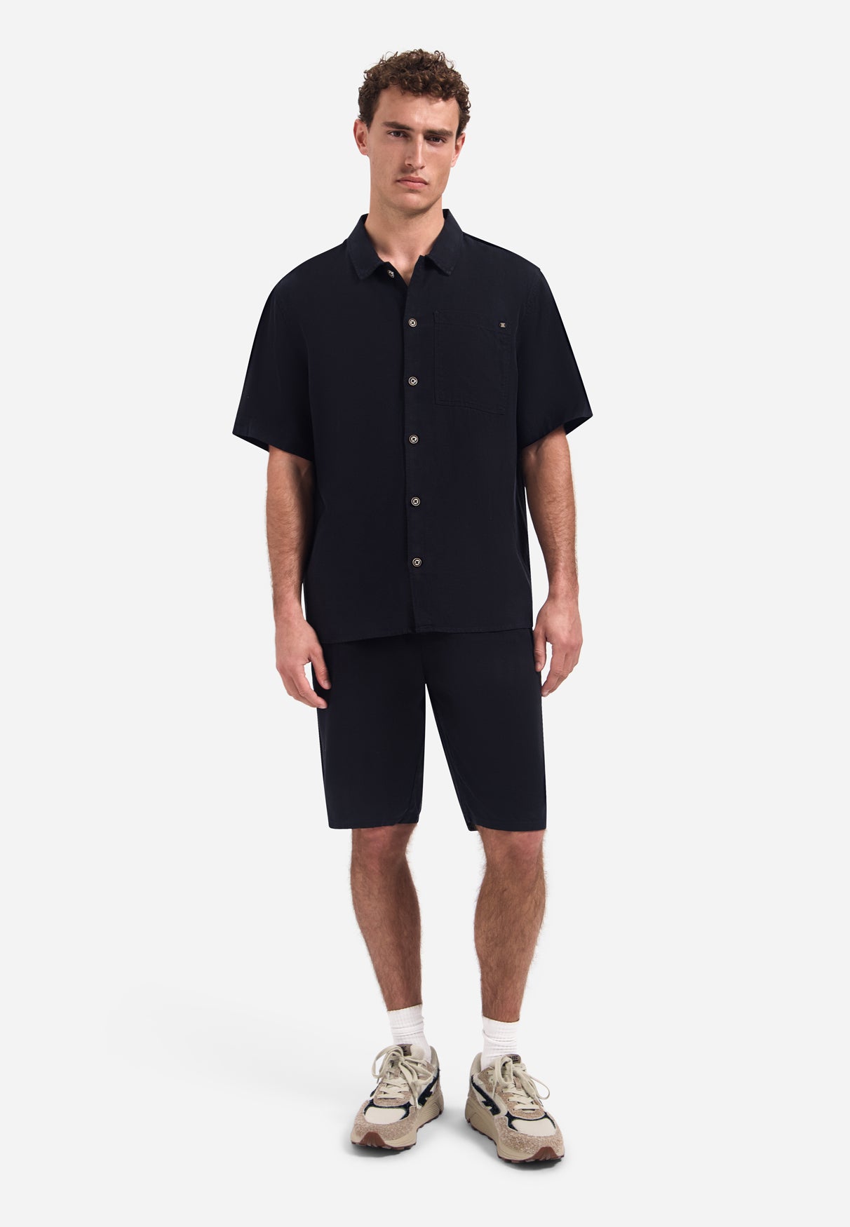 Chino shorts with drawstring | Night