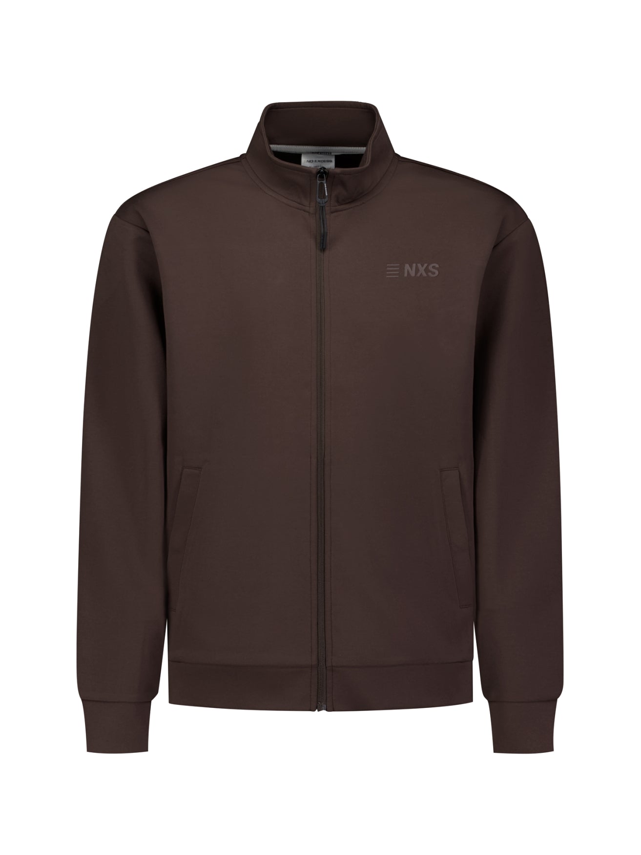 Zip-Up Sweat Jacket | Dark Brown