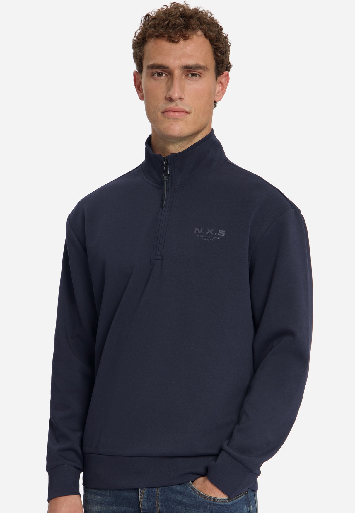 Half-Zip Sweater | Dark Night