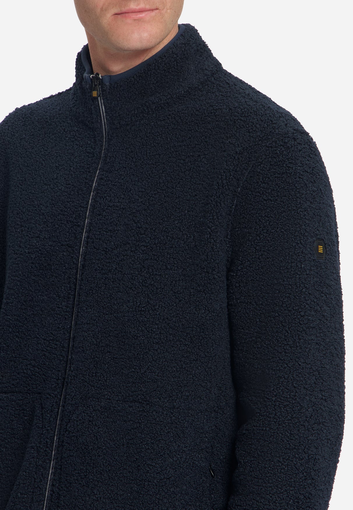 Teddy-Sweater mit Reißverschluss | Dark Night