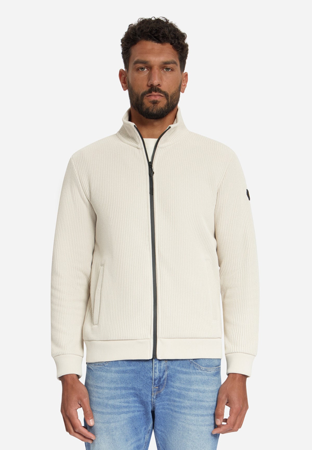 Ribbed Zip-Up Sweater | Kit
