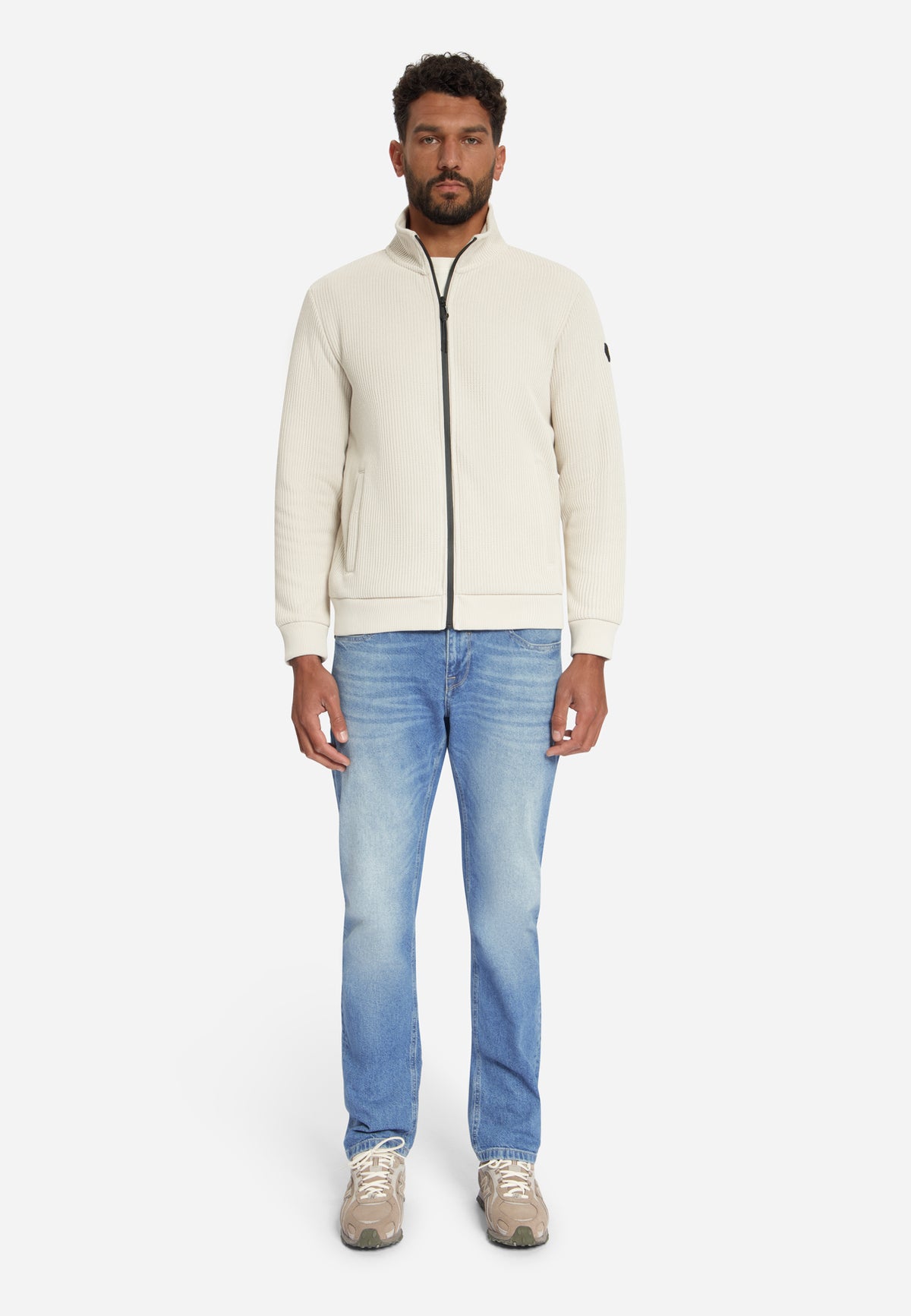 Ribbed Zip-Up Sweater | Kit