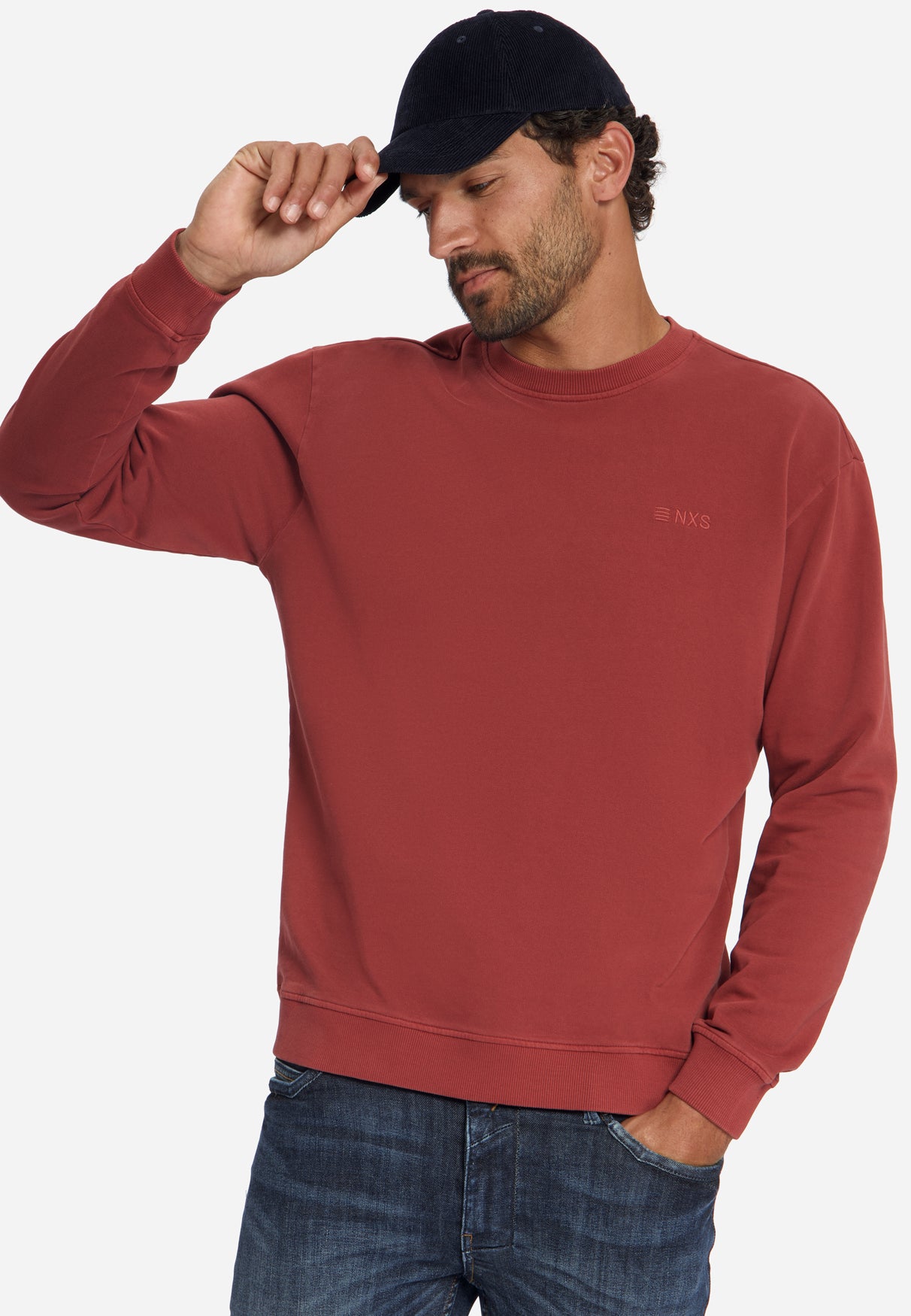 Sweatshirt mit Rundhalsausschnitt | Cayenne