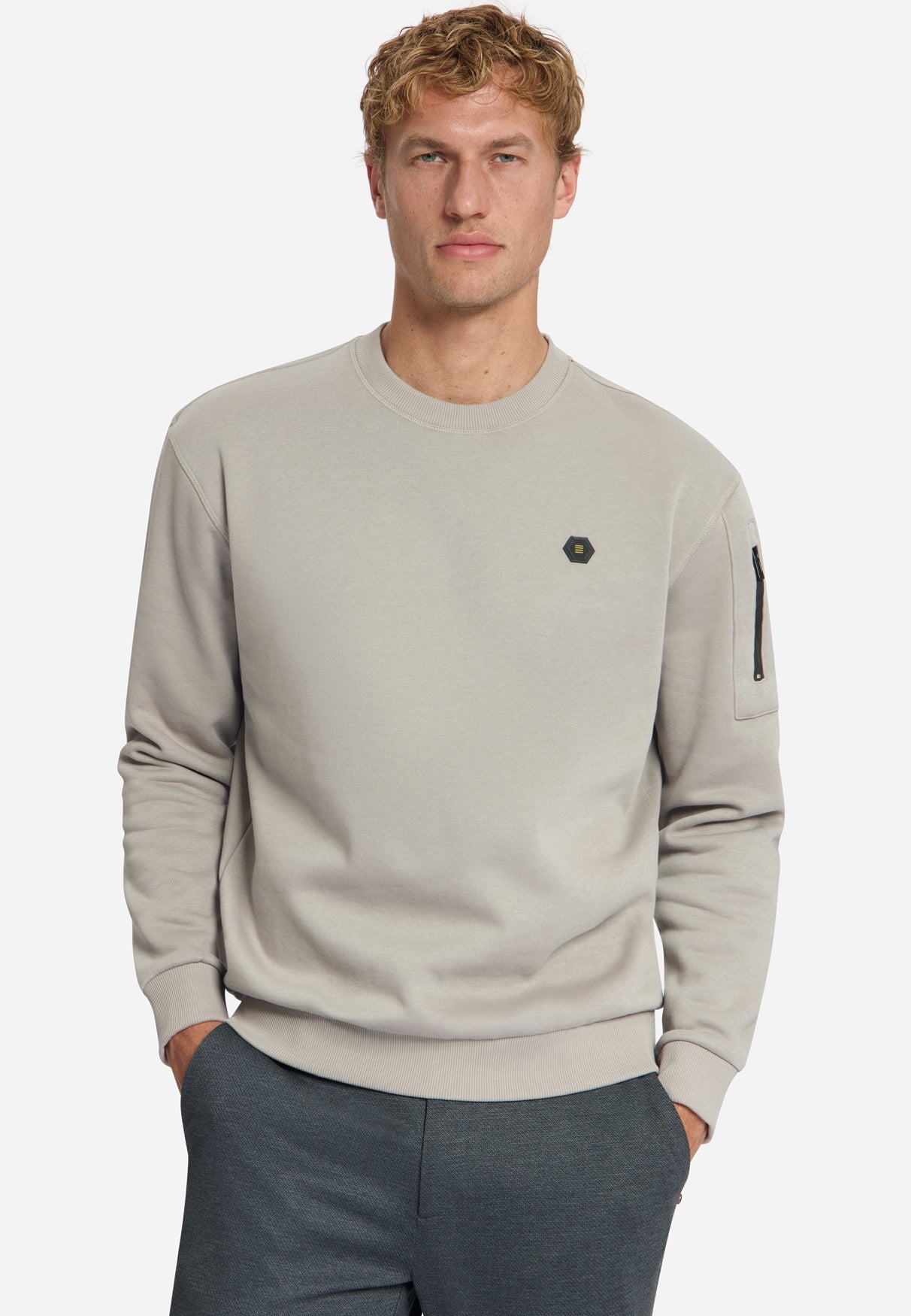 Sweatshirt mit Rundhalsausschnitt | Clay