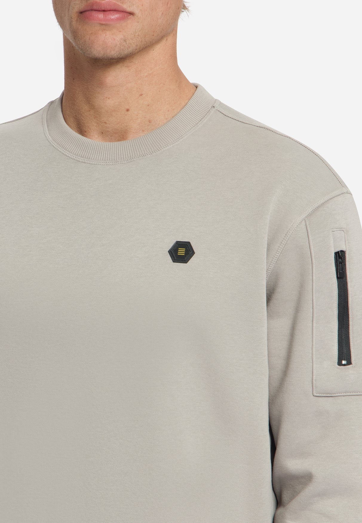 Sweatshirt mit Rundhalsausschnitt | Clay
