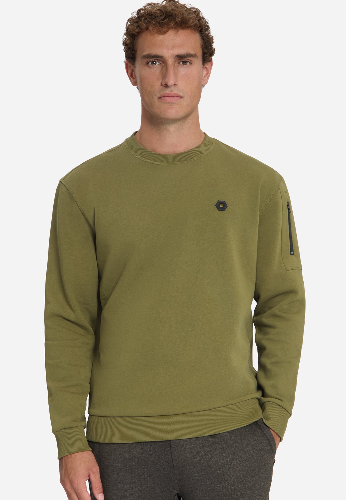 Sweatshirt mit Rundhalsausschnitt | Moss