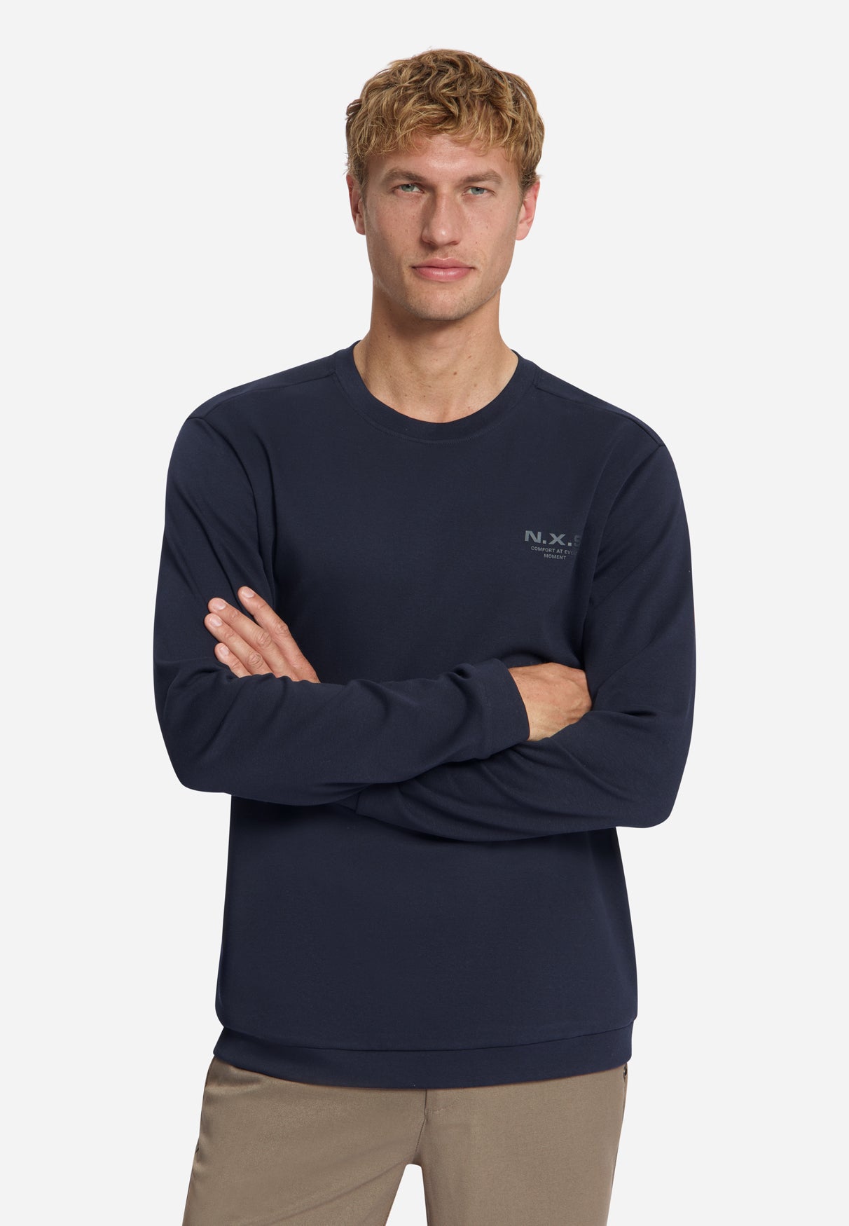 Interlock Long Sleeve T-Shirt | Dark Night