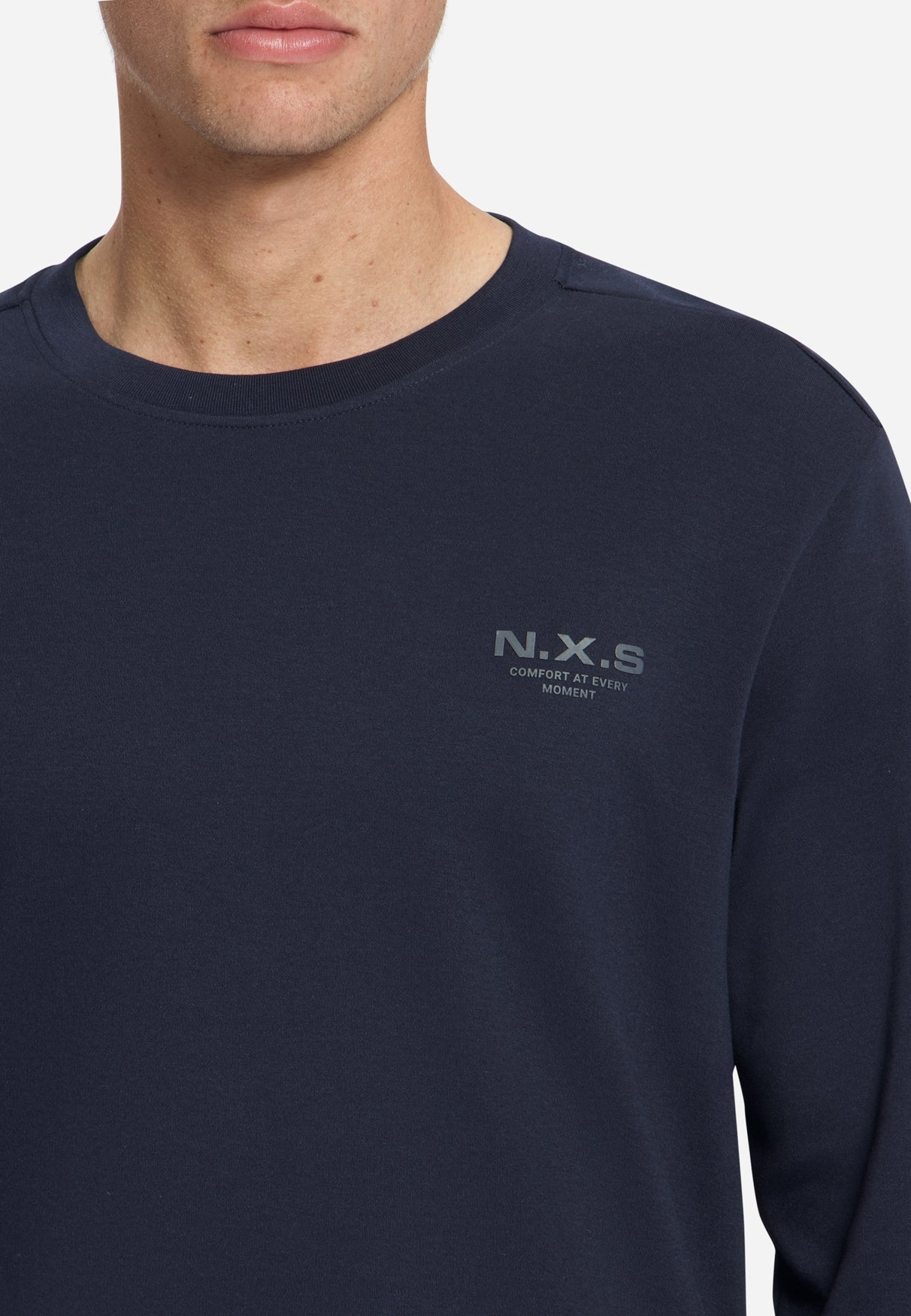 Interlock Long Sleeve T-Shirt | Dark Night