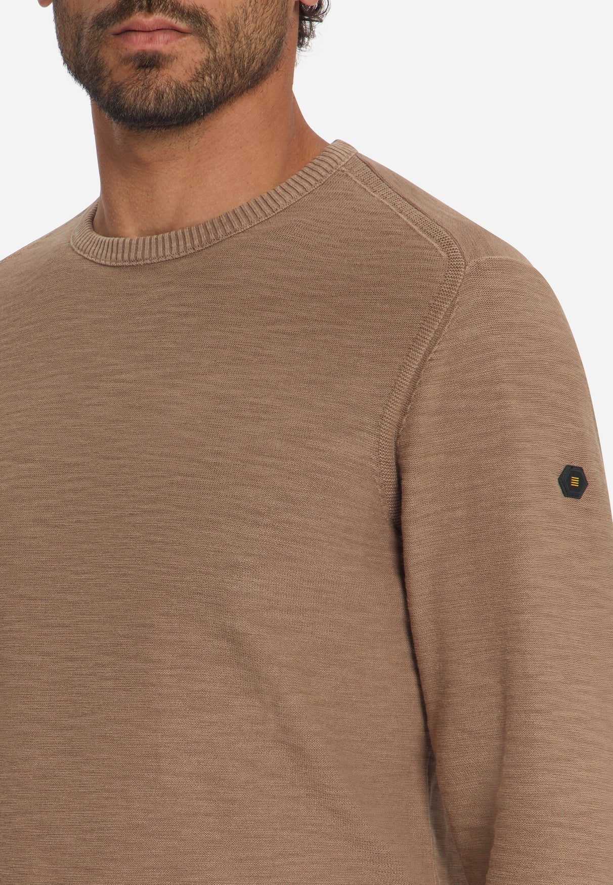 Slub Strickpullover | Light Brown