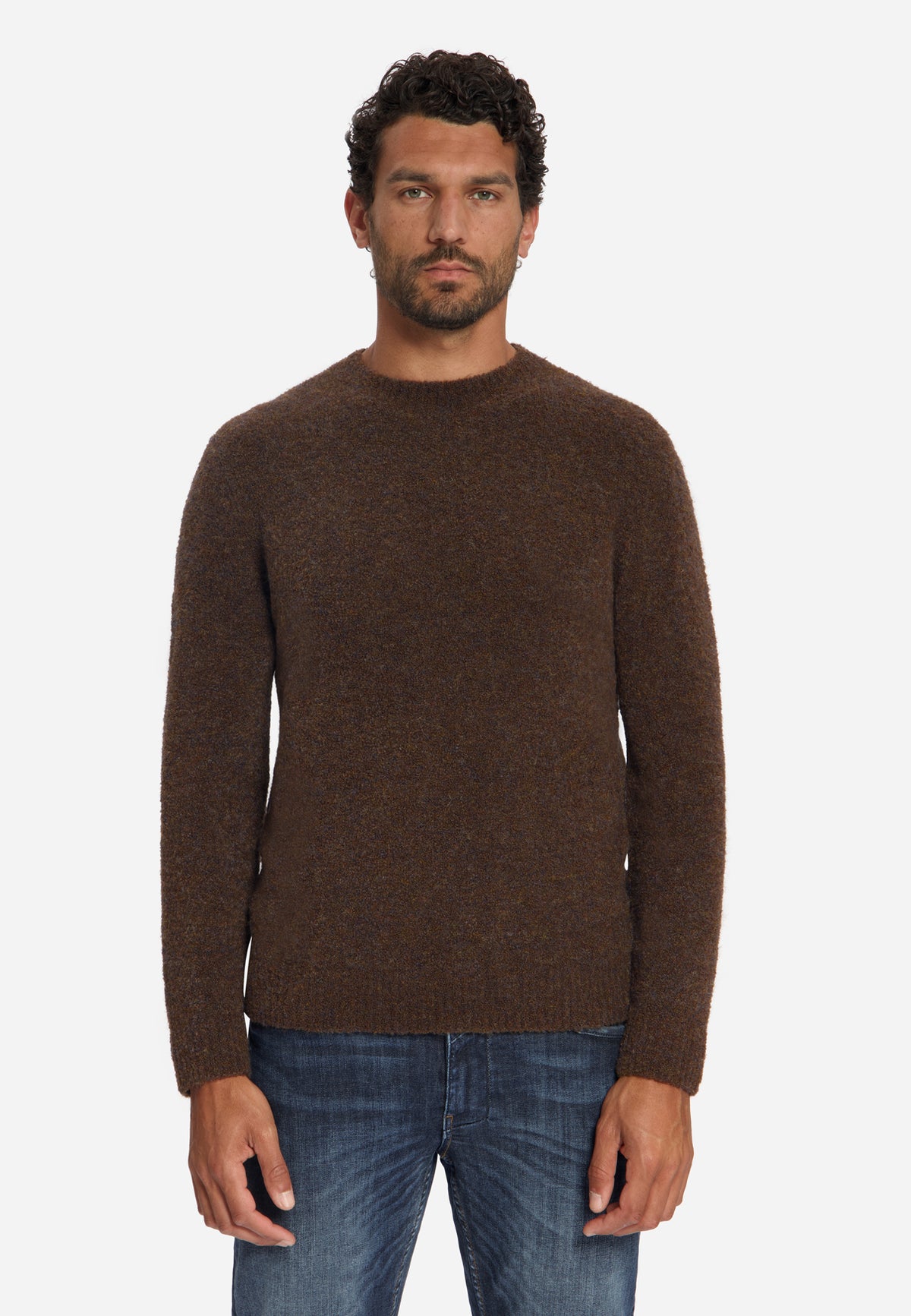Soft Melange Jumper | Dark Brown