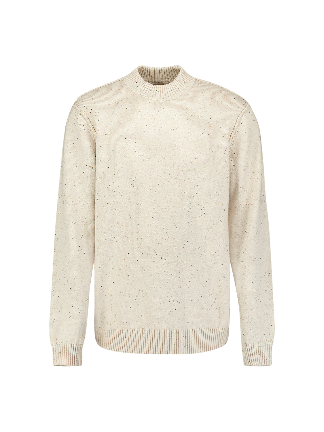 Tweed-Look Strickpullover | Stone