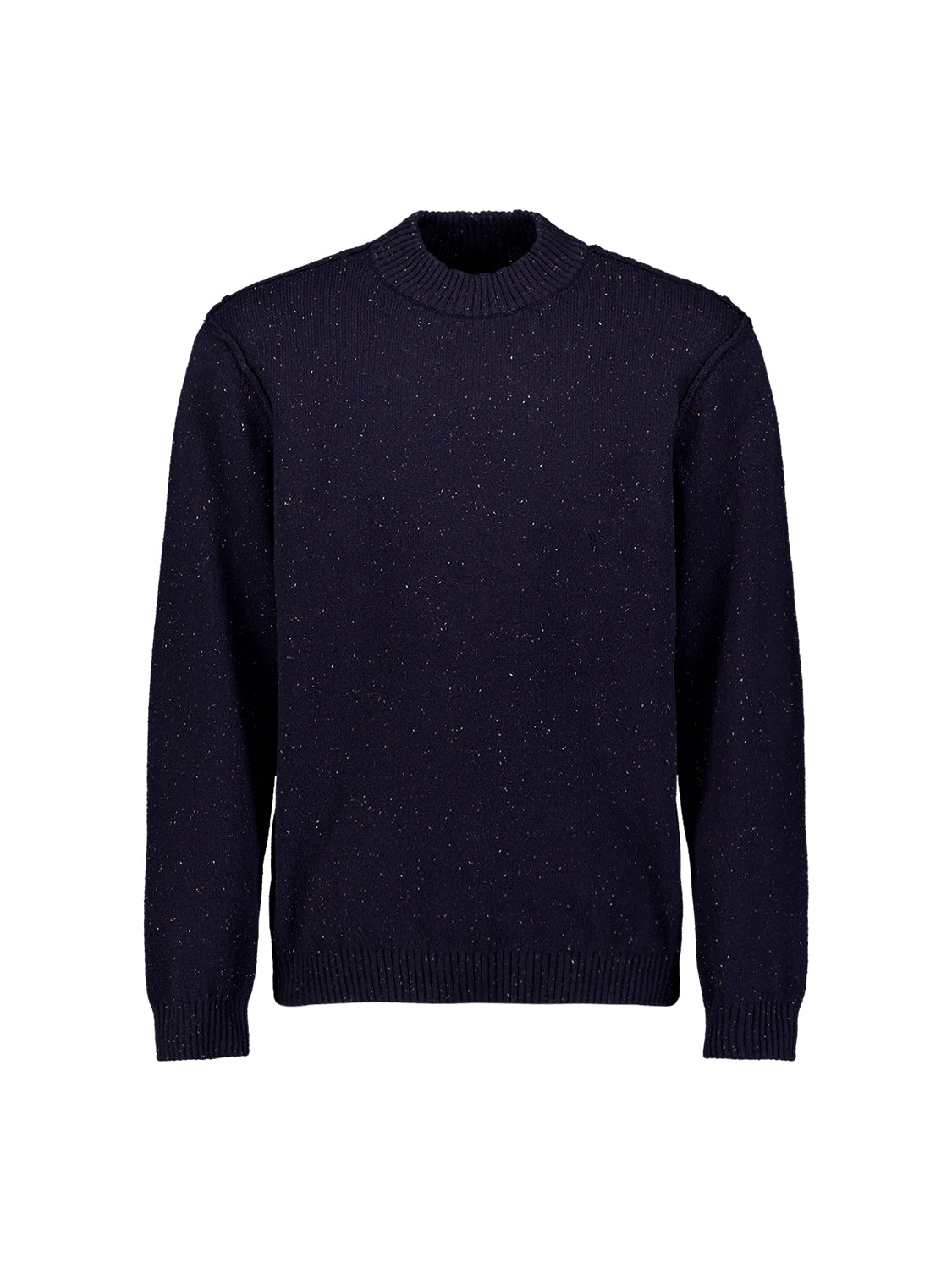 Tweed-Look Strickpullover | Dark Night