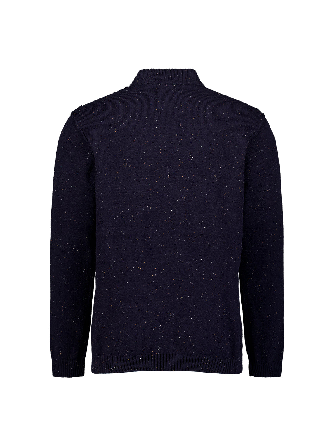 Tweed-Look Strickpullover | Dark Night