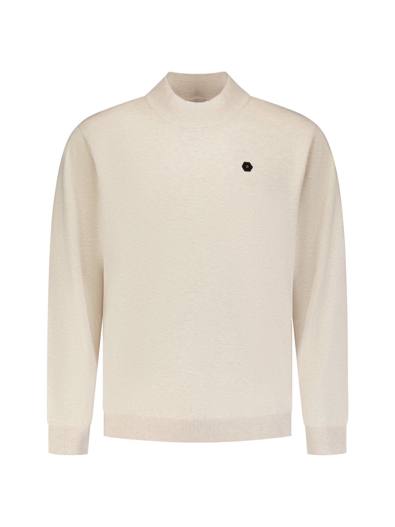 Feinstrick-Rollkragenpullover | stone