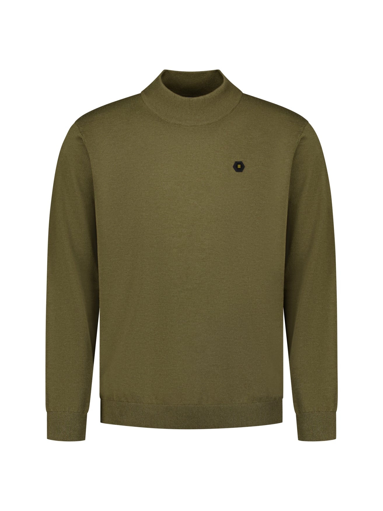 Feinstrick-Rollkragenpullover | moss