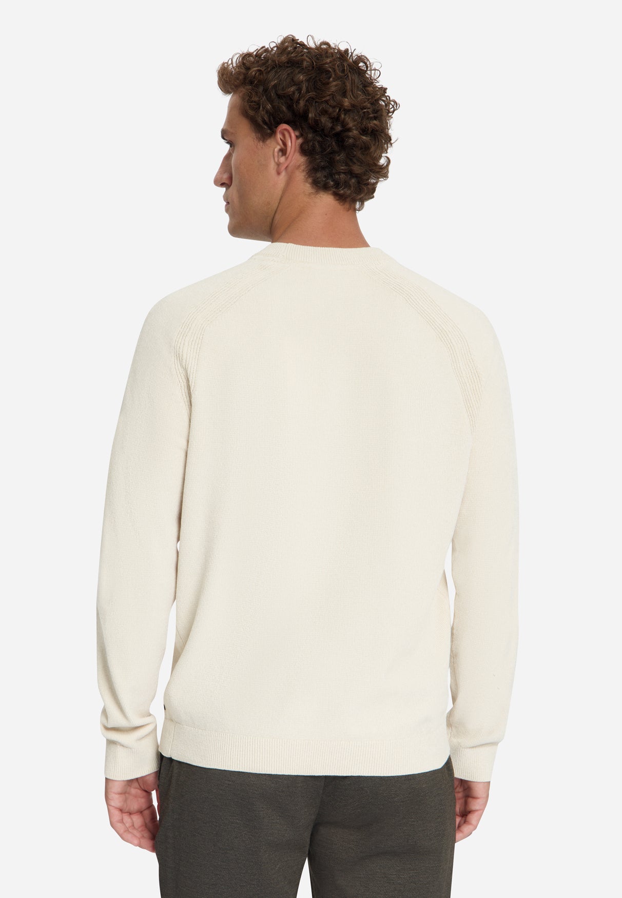 Chenille Strickpullover | Stone