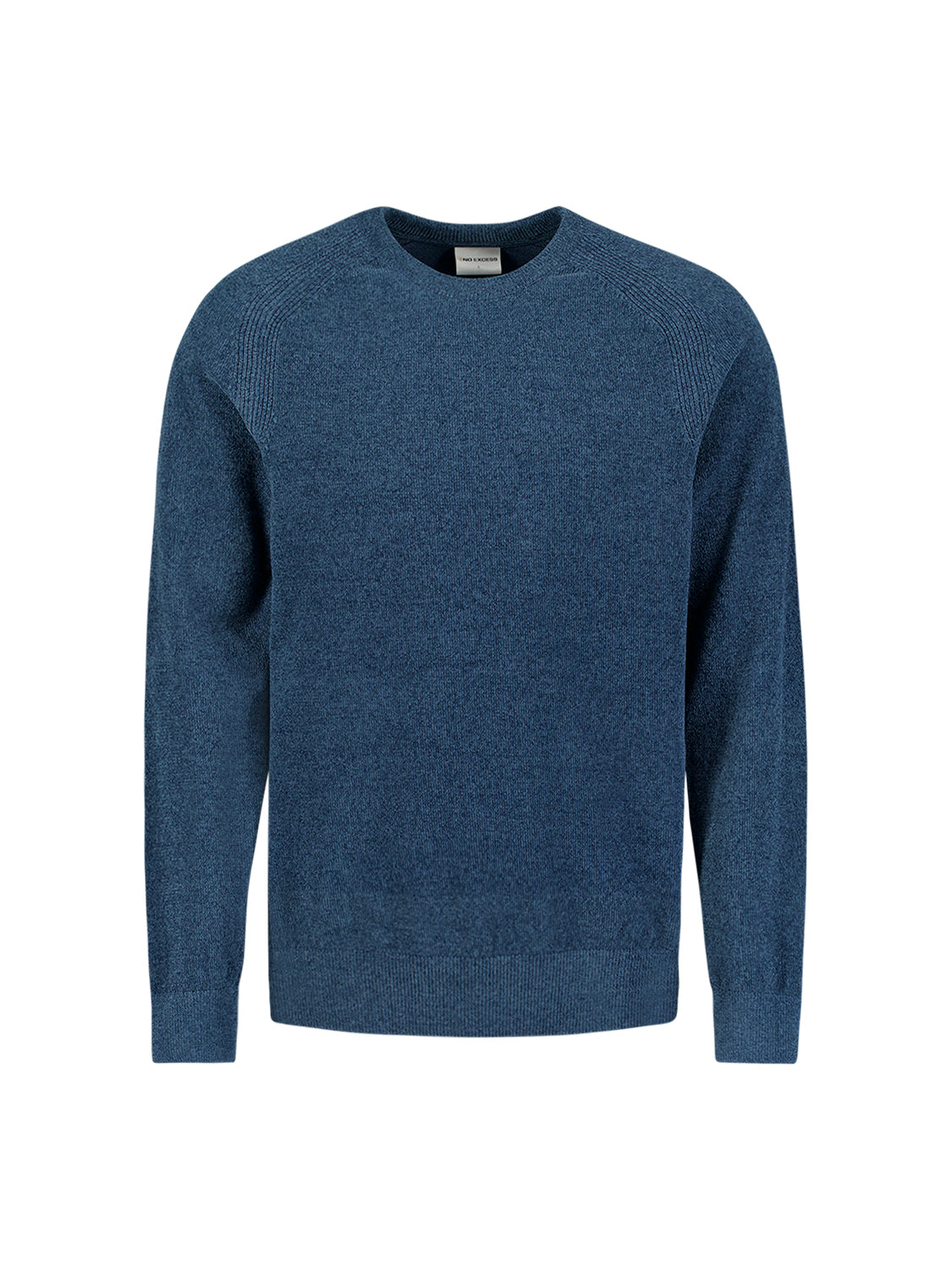 Chenille Strickpullover | Shadow Blue