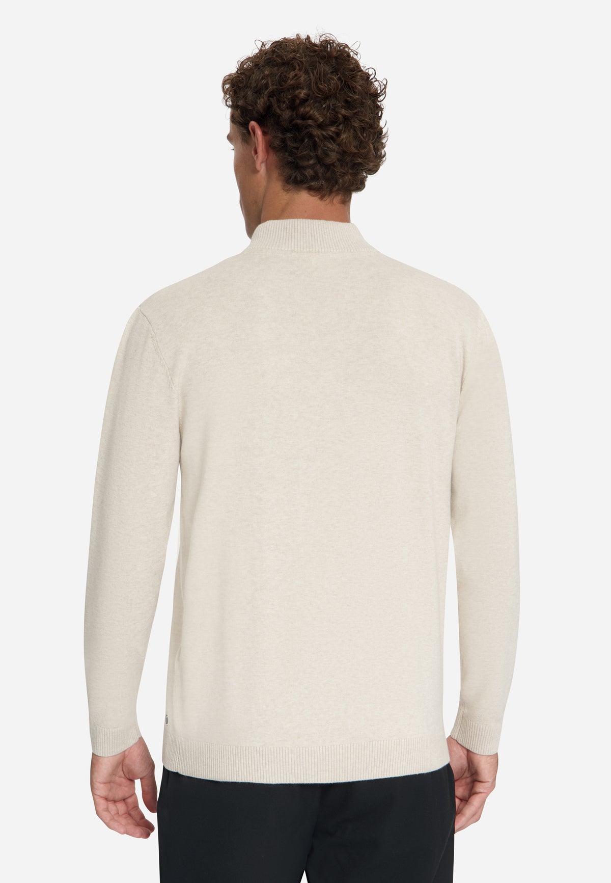Pullover mit Knopfleiste | stone