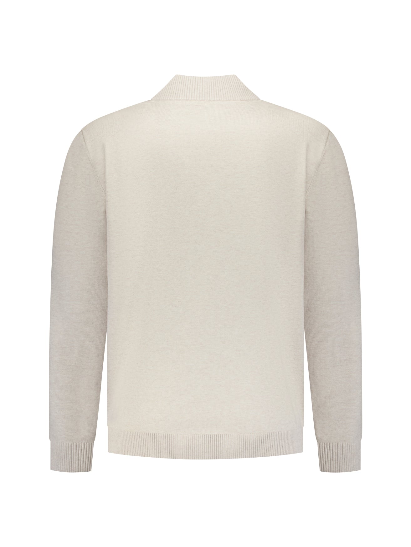 Pullover mit Knopfleiste | stone