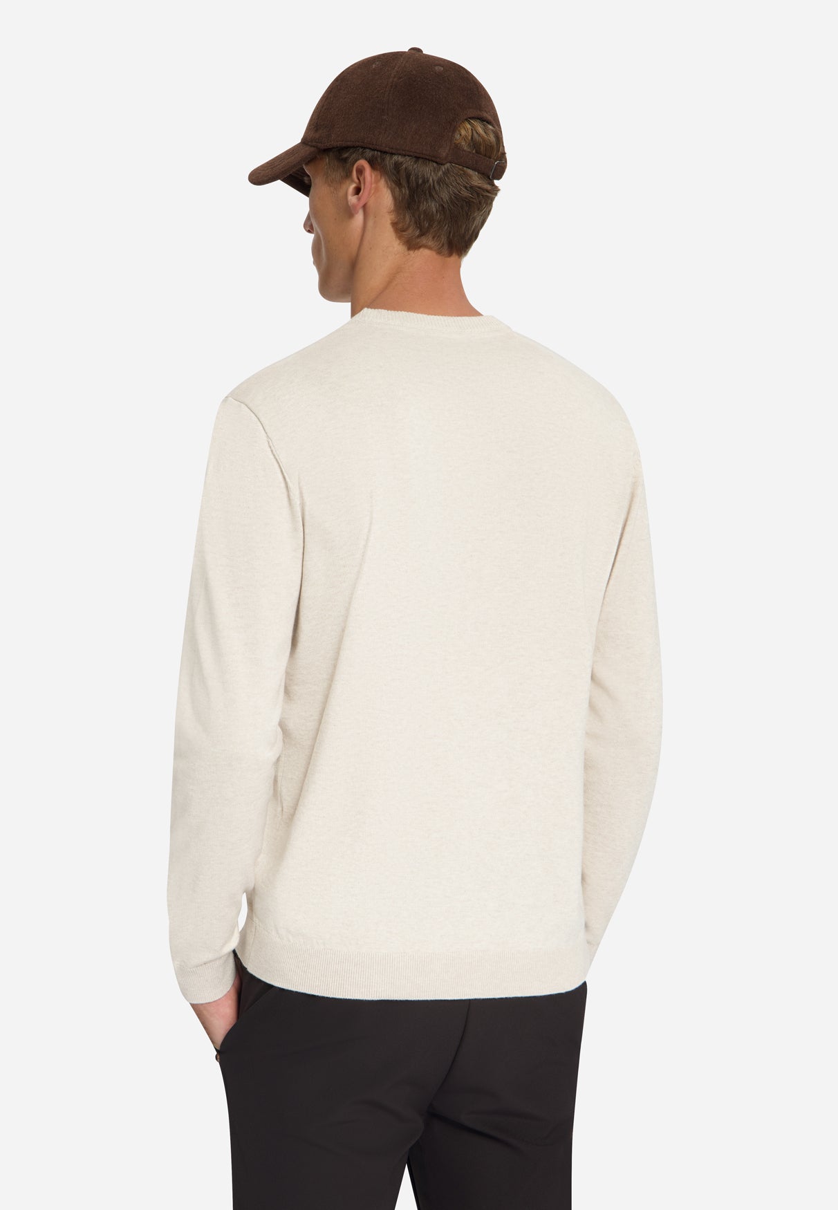 Melange Strickpullover | Stone